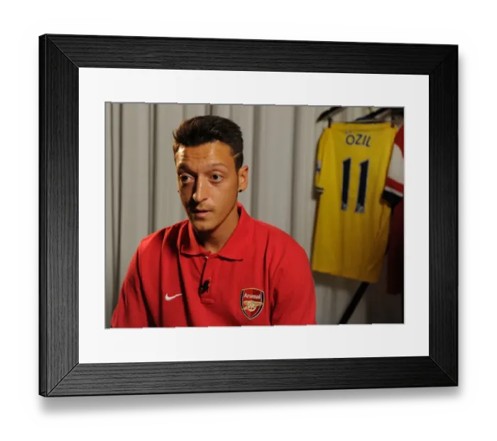 Framed Print : New Signing Mesut Ozil at Arsenal's Munich Photo Shoot