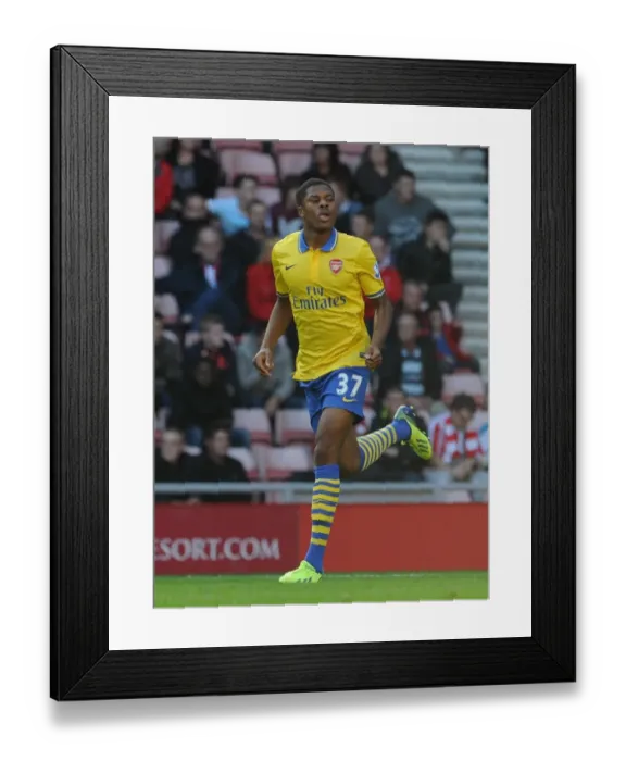 Framed Print : Chuba Akpom's Brace: Arsenal Crush Sunderland 3-1 in Premier League