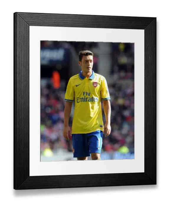 Framed Print : Mesut Ozil: In Action Against Sunderland, Premier League 2013-14