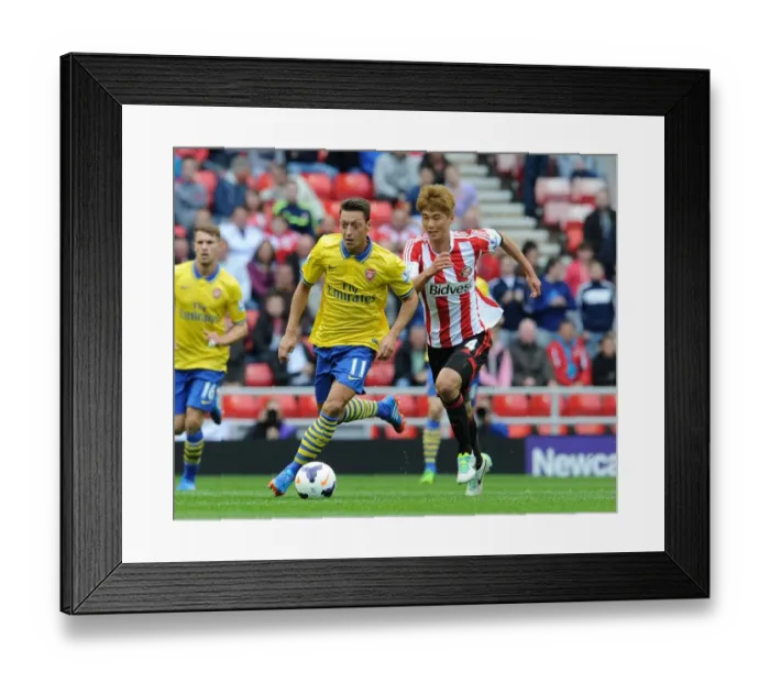 Framed Print : Mesut Ozil Outruns Ki Sung-Yueng: Sunderland vs Arsenal, Premier League 2013-14 Framed Print : Mesut Ozil Outruns Ki Sung-Yueng: Sunderland vs Arsenal, Premier League 2013-14
