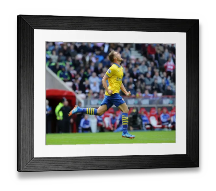 Framed Print : Aaron Ramsey's Double: Arsenal's Victory Over Sunderland in the Premier League (September 14, 2013) Framed Print : Aaron Ramsey's Double: Arsenal's Victory Over Sunderland in the Premier League (September 14, 2013)