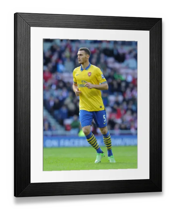 Framed Print : Thomas Vermaelen's Leadership: Arsenal's Triumph over Sunderland (3-1), 2013-14 Barclays Premier League