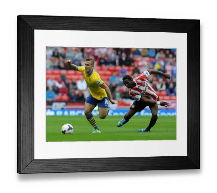 Framed Print : Jack Wilshere Outmaneuvers Modibo Diakite: Sunderland vs. Arsenal, Premier League 2013-14 Framed Print : Jack Wilshere Outmaneuvers Modibo Diakite: Sunderland vs. Arsenal, Premier League 2013-14