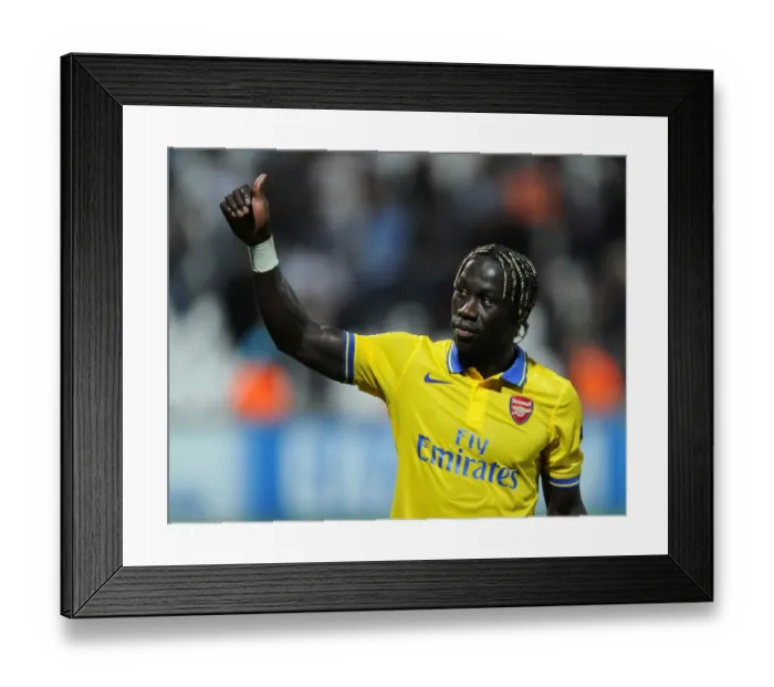 Framed Print : Bacary Sagna in Action: Arsenal vs. Olympique Marseille, UEFA Champions League (2013) Framed Print : Bacary Sagna in Action: Arsenal vs. Olympique Marseille, UEFA Champions League (2013)