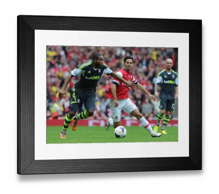 Framed Print : Mikel Arteta vs. Wilson Palacios: Intense Battle in Arsenal v Stoke City (2013-14) Framed Print : Mikel Arteta vs. Wilson Palacios: Intense Battle in Arsenal v Stoke City (2013-14)