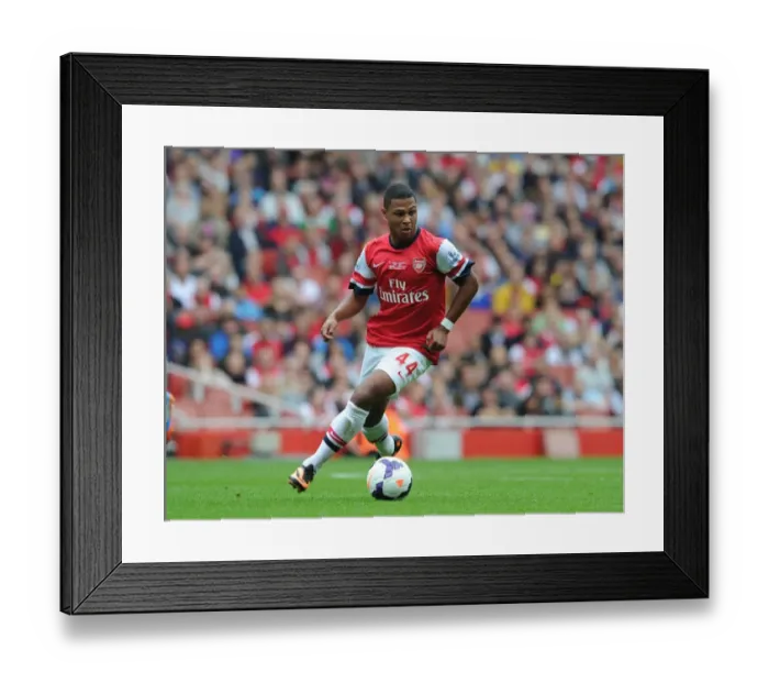 Framed Print : Serge Gnabry Shines: Arsenal's 3-1 Victory Over Stoke City in the Barclays Premier League (September 22, 2013)