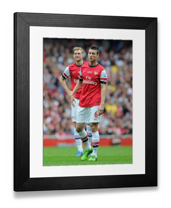 Framed Print : Laurent Koscielny (Arsenal). Arsenal 3: 1 Stoke City. Barclays Premier League. Emirates Stadium Framed Print : Laurent Koscielny (Arsenal). Arsenal 3: 1 Stoke City. Barclays Premier League. Emirates Stadium