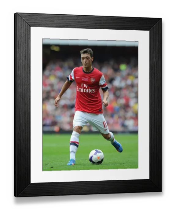Framed Print : Mesut Ozil: In Action for Arsenal Against Stoke City, Premier League 2013-14 Framed Print : Mesut Ozil: In Action for Arsenal Against Stoke City, Premier League 2013-14