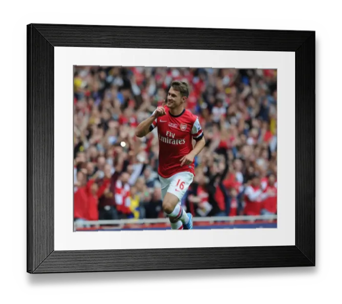 Framed Print : Aaron Ramsey's Thrilling Goal: Arsenal's Victory Against Stoke City, 2013-14 Premier League Framed Print : Aaron Ramsey's Thrilling Goal: Arsenal's Victory Against Stoke City, 2013-14 Premier League