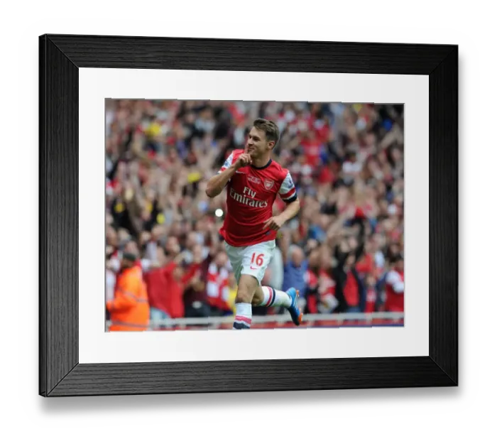 Framed Print : Thrilling: Aaron Ramsey's Goal vs. Stoke City, Arsenal 2013-14 Premier League Framed Print : Thrilling: Aaron Ramsey's Goal vs. Stoke City, Arsenal 2013-14 Premier League