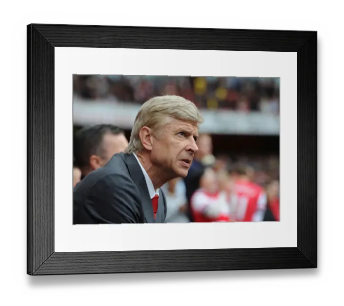 Framed Print : Arsene Wenger Leads Arsenal Against Stoke City in Premier League Showdown, 2013-14 Season Framed Print : Arsene Wenger Leads Arsenal Against Stoke City in Premier League Showdown, 2013-14 Season