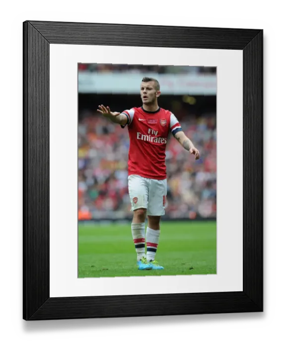 Framed Print : Jack Wilshere in Action: Arsenal vs Stoke City, Premier League 2013-14 Framed Print : Jack Wilshere in Action: Arsenal vs Stoke City, Premier League 2013-14