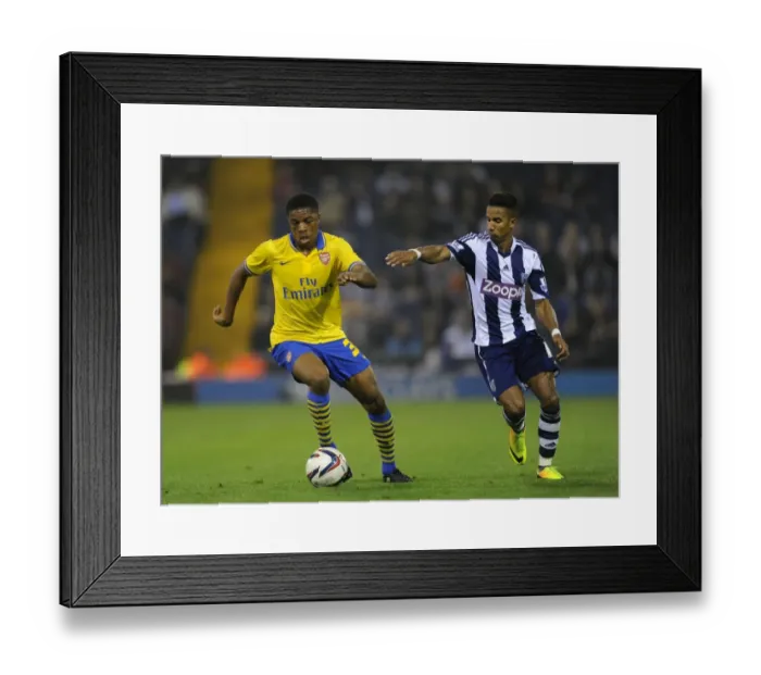 Framed Print : Chuba Akpom vs. Scott Sinclair: A Battle in the Capital One Cup