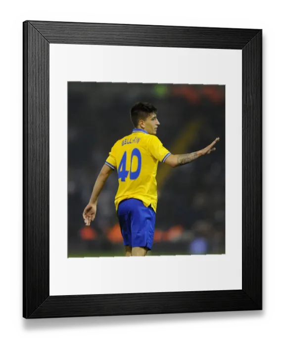 Framed Print : Hector Bellerin: Arsenal's Young Star Shines in Capital One Cup Clash Against West Bromwich Albion (2013-14) Framed Print : Hector Bellerin: Arsenal's Young Star Shines in Capital One Cup Clash Against West Bromwich Albion (2013-14)