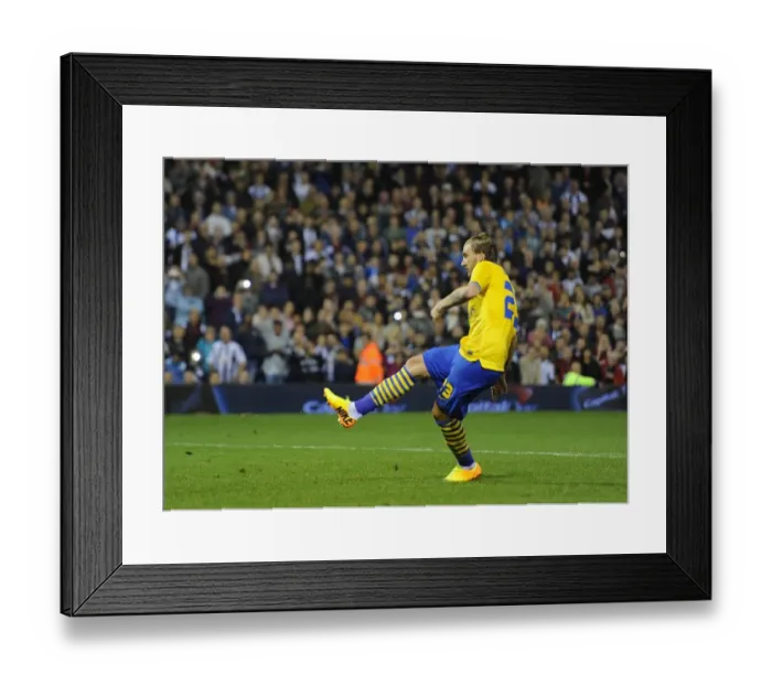 Framed Print : Nicklas Bendtner scores from the penalty spot. West Bromwich Albion 1: 1 Arsenal. 3 Framed Print : Nicklas Bendtner scores from the penalty spot. West Bromwich Albion 1: 1 Arsenal. 3