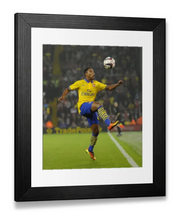 Framed Print : Serge Gnabry Shines in Arsenal's Capital One Cup Victory over West Bromwich Albion Framed Print : Serge Gnabry Shines in Arsenal's Capital One Cup Victory over West Bromwich Albion