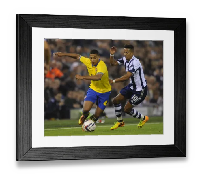 Framed Print : Serge Gnabry (Arsenal) Scott Sinclair (WBA). West Bromwich Albion 1: 1 Arsenal. 3 Framed Print : Serge Gnabry (Arsenal) Scott Sinclair (WBA). West Bromwich Albion 1: 1 Arsenal. 3