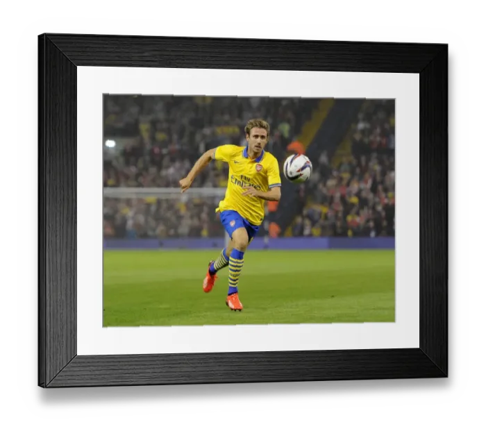 Framed Print : Nacho Monreal (Arsenal). West Bromwich Albion 1: 1 Arsenal. 3: 4 to Arsenal after penalties Framed Print : Nacho Monreal (Arsenal). West Bromwich Albion 1: 1 Arsenal. 3: 4 to Arsenal after penalties