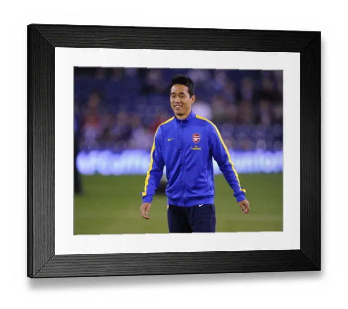 Framed Print : Ju-Young Park in Action: Arsenal vs. West Bromwich Albion, Capital One Cup 2013-14