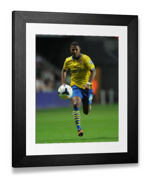 Framed Print : Serge Gnabry in Action: Swansea City vs Arsenal, Premier League 2013-14