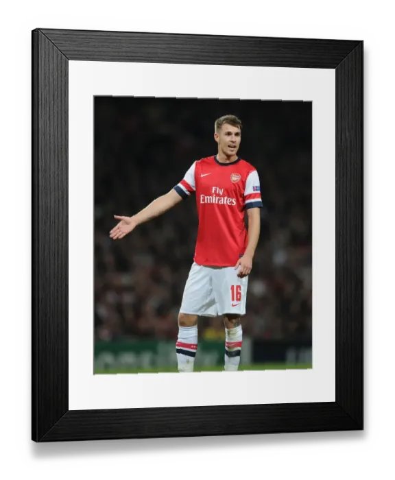 Framed Print : Aaron Ramsey: In Action Against SSC Napoli (Arsenal vs. Napoli, UEFA Champions League 2013-14) Framed Print : Aaron Ramsey: In Action Against SSC Napoli (Arsenal vs. Napoli, UEFA Champions League 2013-14)