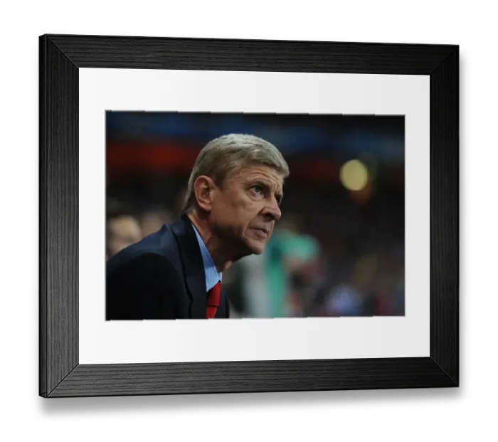 Framed Print : Arsene Wenger: Arsenal FC vs. SSC Napoli, UEFA Champions League, 2013 Framed Print : Arsene Wenger: Arsenal FC vs. SSC Napoli, UEFA Champions League, 2013