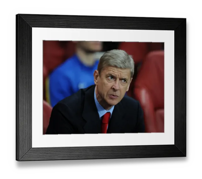 Framed Print : Arsene Wenger Leads Arsenal Against Napoli in Champions League Showdown