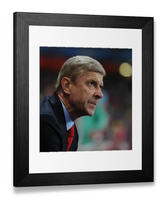 Framed Print : Arsene Wenger Leads Arsenal in the 2013-14 Champions League Match Against Napoli Framed Print : Arsene Wenger Leads Arsenal in the 2013-14 Champions League Match Against Napoli
