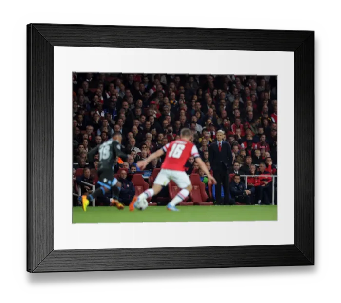Framed Print : Arsene Wenger Leads Arsenal in Champions League Showdown Against Napoli (2013-14) Framed Print : Arsene Wenger Leads Arsenal in Champions League Showdown Against Napoli (2013-14)
