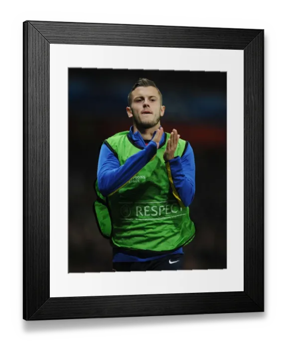 Framed Print : Jack Wilshere: Arsenal's Star Midfielder Shines in UEFA Champions League Clash Against Napoli (2013)