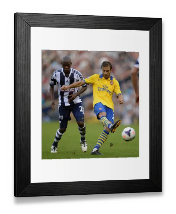 Framed Print : Matheiu Flamini (Arsenal) Youssouf Mulumbu (WBA). West Bromwich Albion 1: 1 Arsenal