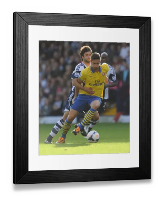 Framed Print : Giroud vs Yacob: Clash at The Hawthorns - Arsenal vs West Bromwich Albion, 2013-14 Premier League Framed Print : Giroud vs Yacob: Clash at The Hawthorns - Arsenal vs West Bromwich Albion, 2013-14 Premier League