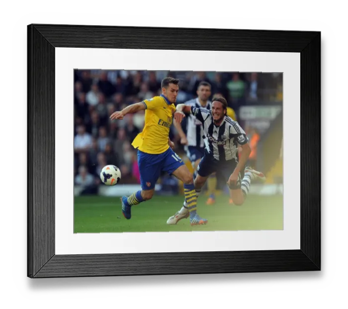 Framed Print : Ramsey vs. Olsson: Clash at The Hawthorns - West Bromwich Albion vs. Arsenal (2013-14) Framed Print : Ramsey vs. Olsson: Clash at The Hawthorns - West Bromwich Albion vs. Arsenal (2013-14)