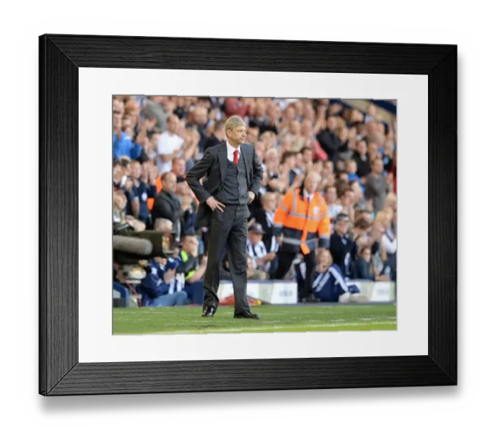 Framed Print : Arsene Wenger: Arsenal Boss Ahead of West Bromwich Albion Clash (2013-14)