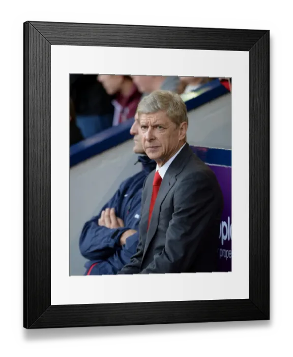 Framed Print : Arsene Wenger at West Bromwich Albion: Premier League Clash 2013-14 Framed Print : Arsene Wenger at West Bromwich Albion: Premier League Clash 2013-14