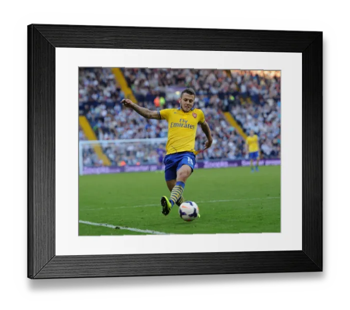 Framed Print : Jack Wilshere: In Action Against West Bromwich Albion, Premier League 2013-14
