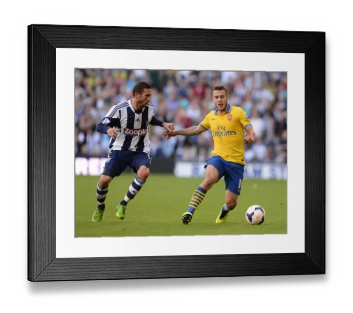 Framed Print : Battle in the Midfield: Jack Wilshere vs Morgan Amalfitano (2013-14) - Arsenal vs West Bromwich Albion Framed Print : Battle in the Midfield: Jack Wilshere vs Morgan Amalfitano (2013-14) - Arsenal vs West Bromwich Albion