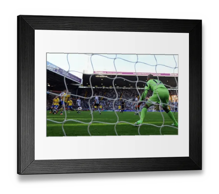 Framed Print : Jack Wilshere Scores the Winner: West Bromwich Albion vs. Arsenal, Premier League 2013-14