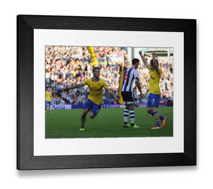 Framed Print : Jack Wilshere's Thrilling Goal: Arsenal's Victory at West Bromwich Albion (2013-14) Framed Print : Jack Wilshere's Thrilling Goal: Arsenal's Victory at West Bromwich Albion (2013-14)