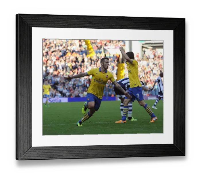 Framed Print : Jack Wilshere's Game-Winning Goal: Arsenal's Triumph over West Bromwich Albion (2013-14) Framed Print : Jack Wilshere's Game-Winning Goal: Arsenal's Triumph over West Bromwich Albion (2013-14)