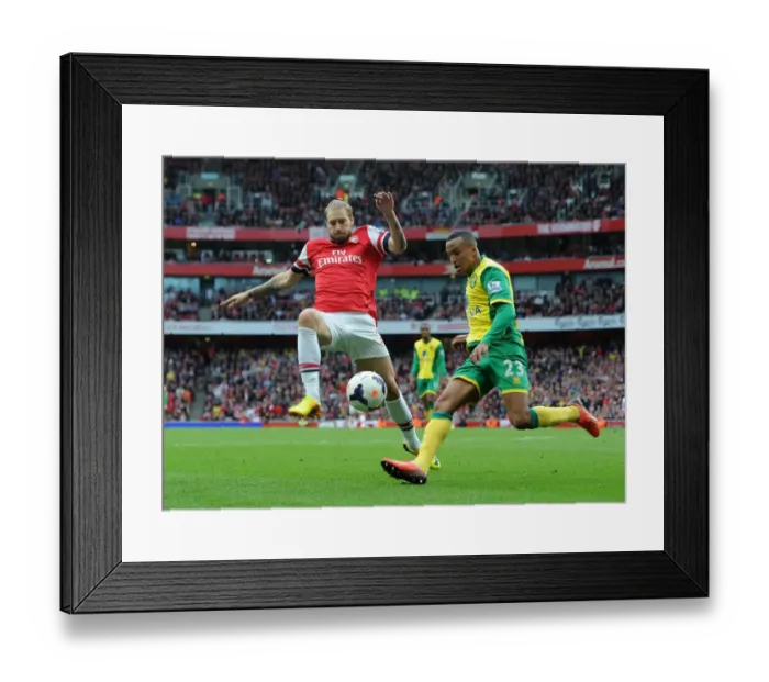 Framed Print : Bendtner vs. Olsson: A Premier League Showdown Framed Print : Bendtner vs. Olsson: A Premier League Showdown