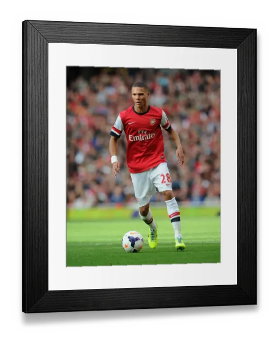 Framed Print : Arsenal's Kieran Gibbs in Action Against Norwich City (2013-14) Framed Print : Arsenal's Kieran Gibbs in Action Against Norwich City (2013-14)