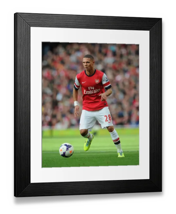 Framed Print : Kieran Gibbs in Action: Arsenal vs Norwich City (2013-14) Framed Print : Kieran Gibbs in Action: Arsenal vs Norwich City (2013-14)