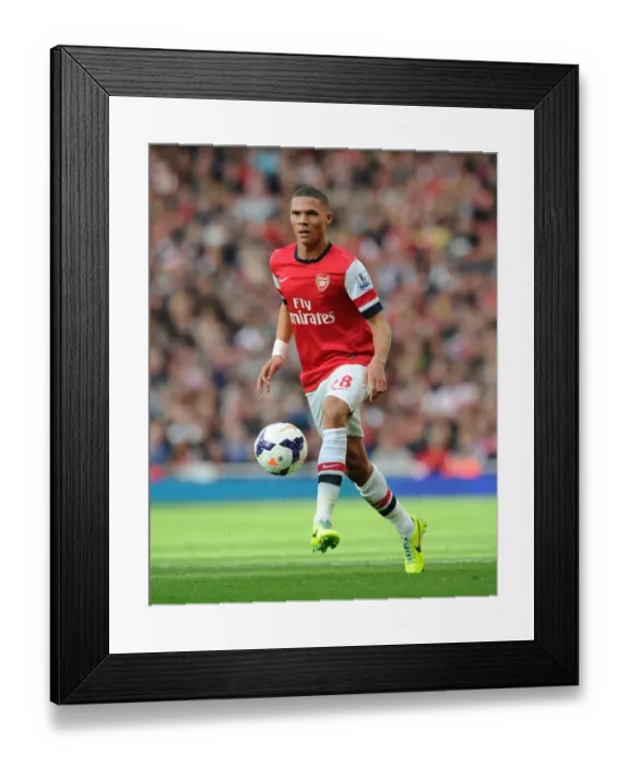 Framed Print : Arsenal's Kieran Gibbs in Action Against Norwich City (2013-14) Framed Print : Arsenal's Kieran Gibbs in Action Against Norwich City (2013-14)