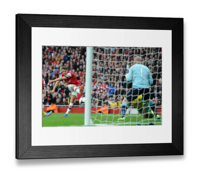 Framed Print : Aaron Ramsey Scores Thrilling Goal Against Norwich City in Arsenal Victory Framed Print : Aaron Ramsey Scores Thrilling Goal Against Norwich City in Arsenal Victory