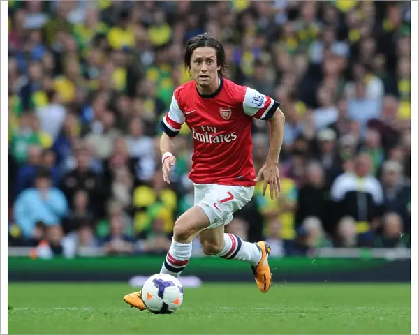 Tomas Rosicky (Arsenal). Arsenal 4: 1 Norwich City. Barclays Premier League. Emirates Stadium