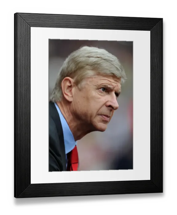 Framed Print : Arsene Wenger: Arsenal Manager before Arsenal vs. Norwich City (2013-14) Framed Print : Arsene Wenger: Arsenal Manager before Arsenal vs. Norwich City (2013-14)