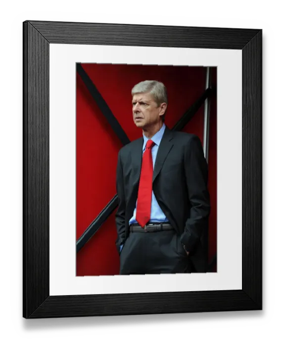 Framed Print : Arsene Wenger: Arsenal Manager before Arsenal vs Norwich City (2013-14) Framed Print : Arsene Wenger: Arsenal Manager before Arsenal vs Norwich City (2013-14)