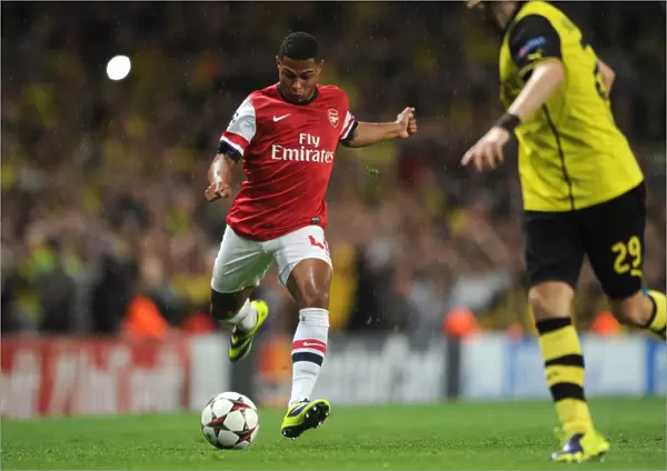 Serge Gnabry (Arsenal). Arsenal 1: 2 Borussia Dortmund. UEFA Champions League. Group F