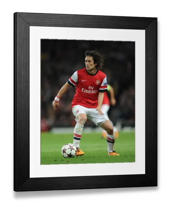 Framed Print : Tomas Rosicky (Arsenal). Arsenal 1: 2 Borussia Dortmund. UEFA Champions League. Group F Framed Print : Tomas Rosicky (Arsenal). Arsenal 1: 2 Borussia Dortmund. UEFA Champions League. Group F